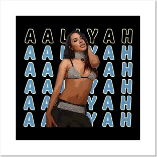 Try Again Chronicles Aaliyahs Music Legend Graphic T-Shirt Series Posters and Art